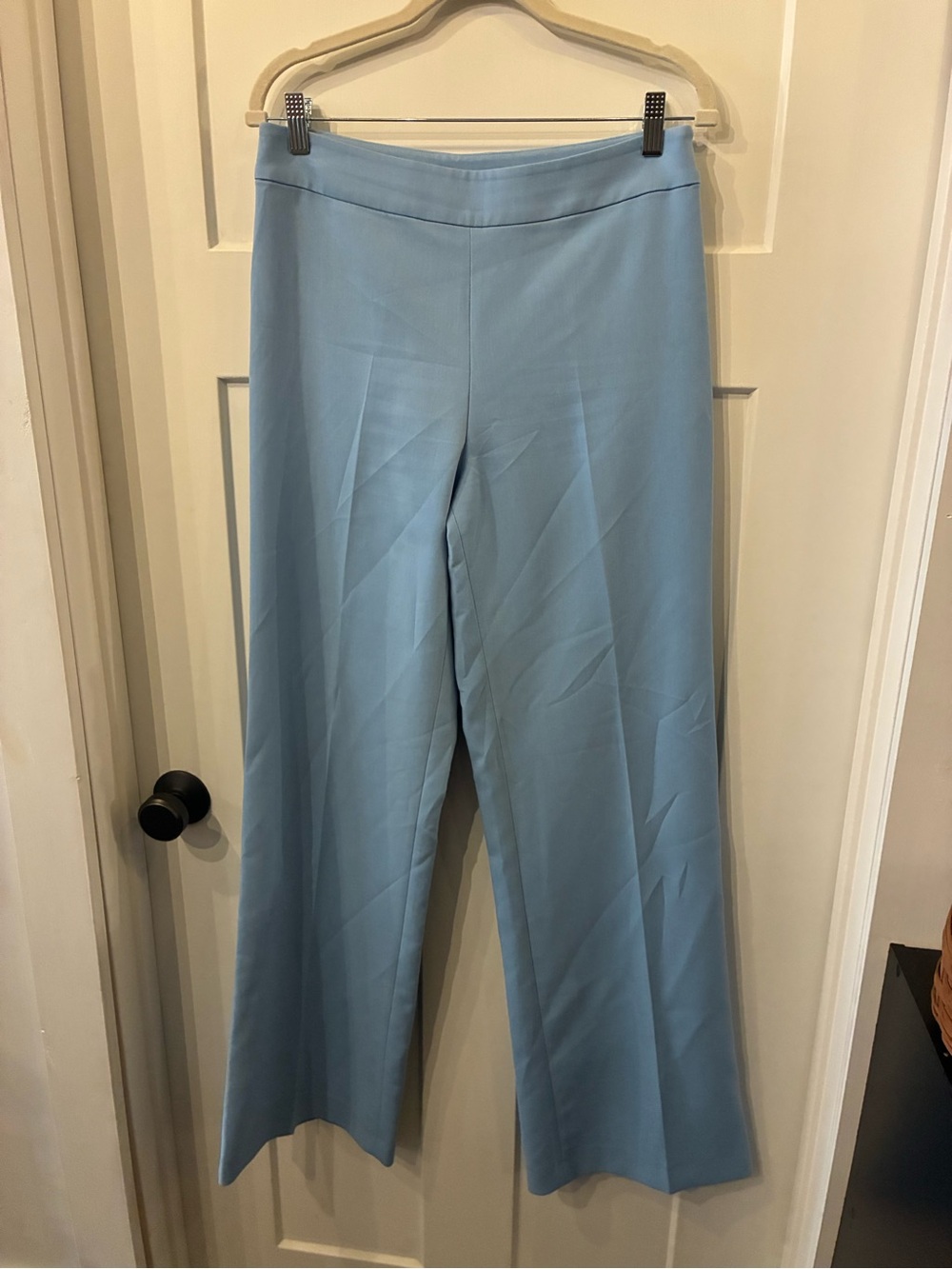 Zara Powder Blue Wide-Leg Trousers